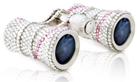 Milana Optics - Swarovski Crystals Opera Glasses - Crystal with Rosaline